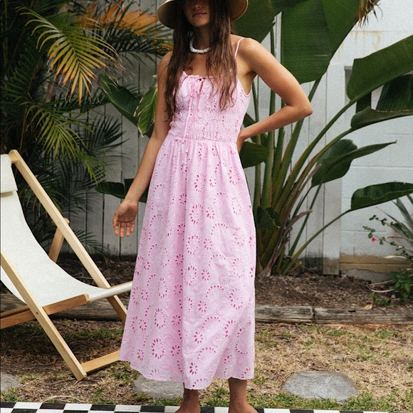 Charlie Holiday• Anne Maxi Dress• Rose Pink• Size 4• Like new condition - Picture 1 of 7